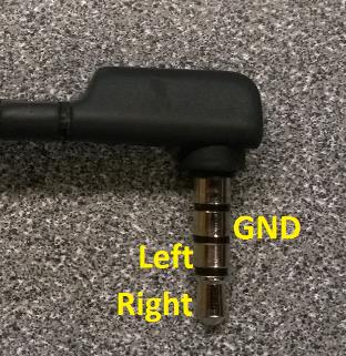 Headphone jack terminal labeling