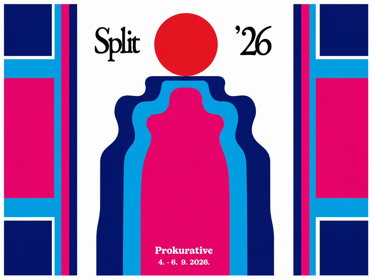 Split beach graphic